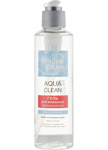 Гель увлажняющий для умывания Aqua Clean 180ml (64127-981) Hirudo Derm (368665612)