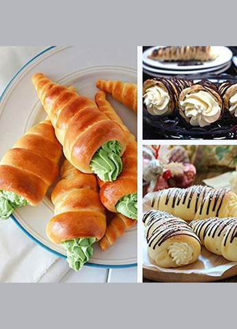 Кондитерські конуси металеві для випікання трубочок Каннолі Ø40х120 мм (10 трубочок) Kitchette (317638742)