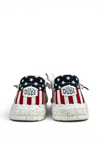 Мокасины Wendy Americana Off White (41096-1LB),, Размер 41 (US W10), стелька 27 см Hey Dude (401809118)