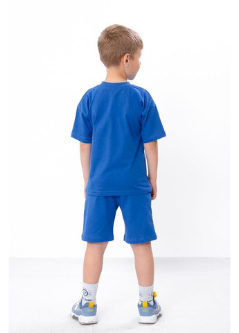 Темно-синий летний комплект для мальчика (футболка+бриджи) (p-17143) Носи своє