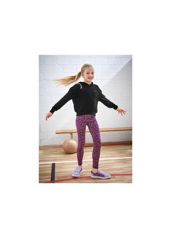 Худі толстовка кофта з капюшоном двунитка оверсайз дитяче на дівчинку, чорне Pepperts (333333925)