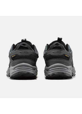 Черные демисезонные кроссовки мужские nike v2k grey black gore-tex termo | найк в2к рантекк термо черные No Brand