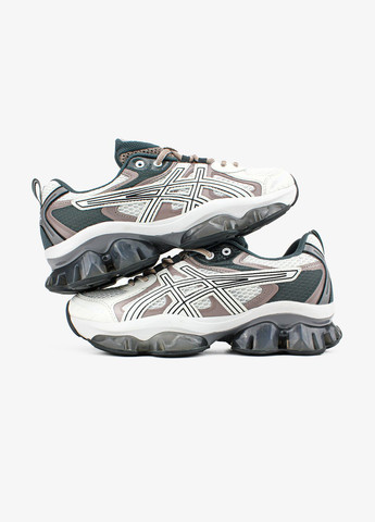 Бежевые всесезонные кроссовки мужские и женские asics gel-quantum kinetic beige white | асикс гель-квантум кинетик бежевые белые No Brand