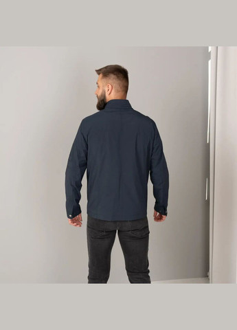 Синяя демисезонная мужская куртка осенняя большого размера SK