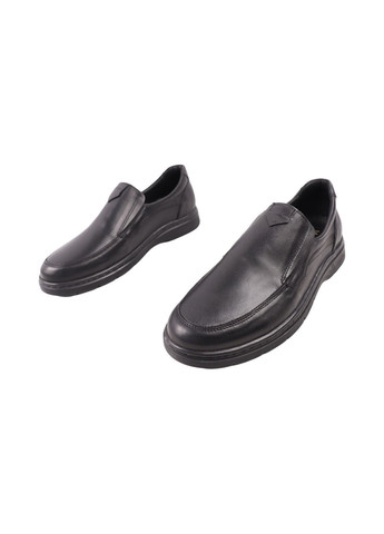 Черные туфли мужские черные натуральная кожа Vadrus