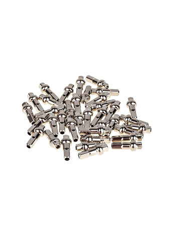 Ніпель подовжений, двосторонній 13G, 16x2,3 мм, латунь, сріблястий, 100 шт. Onride (369647699)