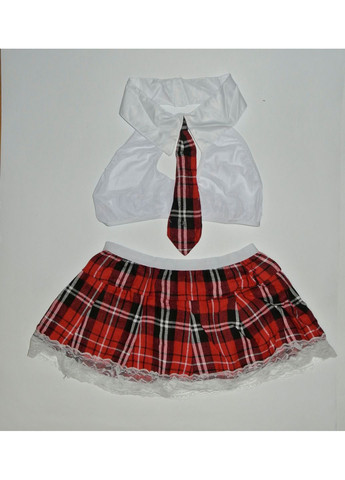 Червоний демісезонний костюм школярка комплект для рольових ігор (арт.3058) No Brand Костюми для рольових ігор