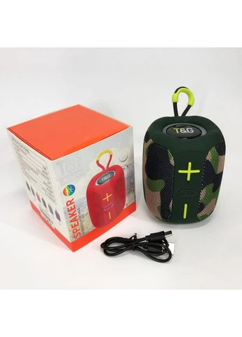 Портативная Bluetooth колонка TG658 8W с RGB подсветкой, Громкая блютуз колонка. Цвет: камуфляж No Brand (385295210)