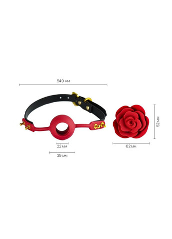 Роскошный кляп в виде розы - Rose Ball Gag, двойное использование Zalo (345708991)