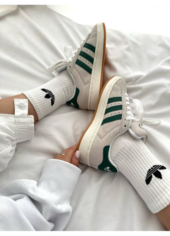 КРОССОВКИ ЖЕНСКИЕ ADIDAS CAMPUS 00S CRYSTAL DARK GREEN АДИДАС КАМПУС No Brand серые демисезоны (367173843)