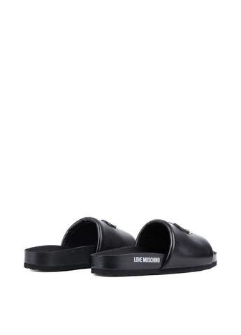 Жіночі Шльопанці JA28283G1M251JLIE0 Чорний Шкіра Love Moschino (368527814)