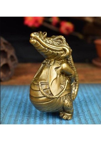 Мініатюрна мідна латунна фігурка статуетка у вигляді Крокодила No Brand (292260413)