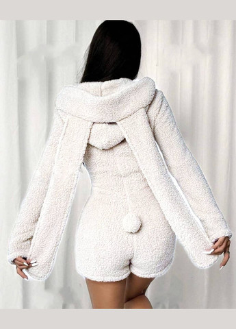 Белая зимняя пижама женская комбинезон No Brand