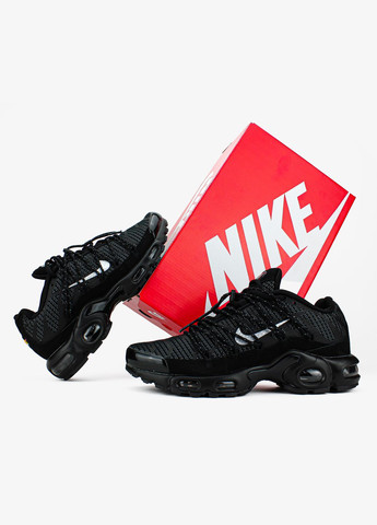 Чорні всесезон кросівки чоловічі nike air max tn plus utility black | аір макс тн плюс чорні No Brand