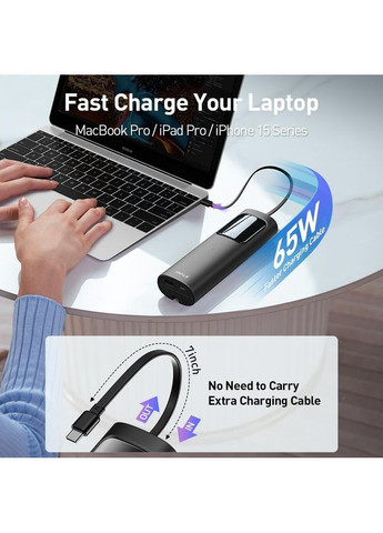 Повербанк Tanker 65W 20000mAh (HBT001-001A-E) чорний iWALK (353497508)