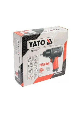 Ударный пневматический гайковерт 1/2" 1150 Нм YT-09540 YATO (353970636)