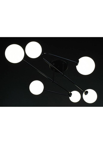 Люстра потолочная на 6 лампочек 27900 Черный 25х80х80 см. Sunnysky (335975016)