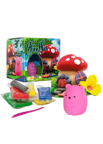 Набір для творчості "Fireflies - ведмедик" 30412 світильник, маса для ліплення Strateg (334159401)