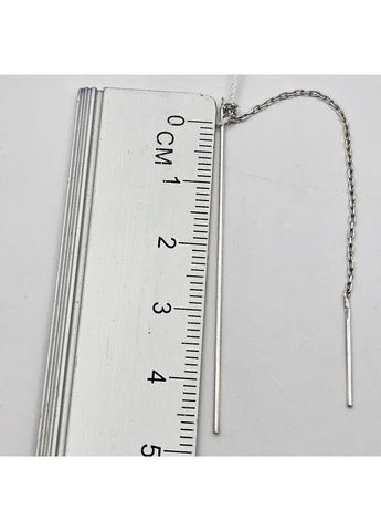 Серьги протяжки серебряные 0,9 г No Brand (385212590)