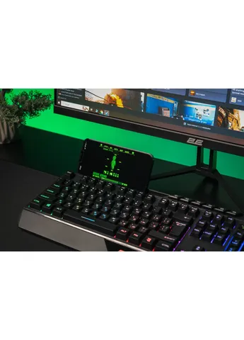 Клавіатура мембранна KG315 110key, USB-A, EN/UA, RGB, 2E Gaming (362712568)