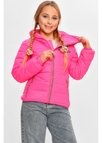 Рожева демісезонна куртка дитяча демісезонна рожевого кольору Let's Shop