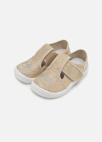 Бежевые слипоны для девочки цвет бежевый цб-00259959 Waldi
