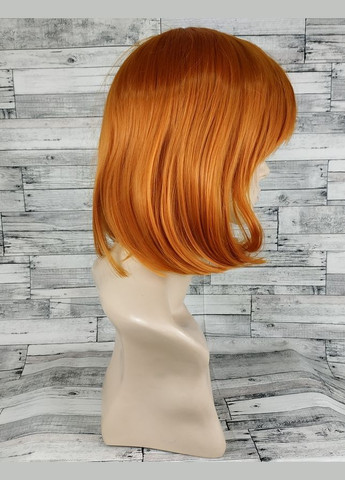 Парик женский каре рыжий с косой челкой () No Brand 3676 (316322737)