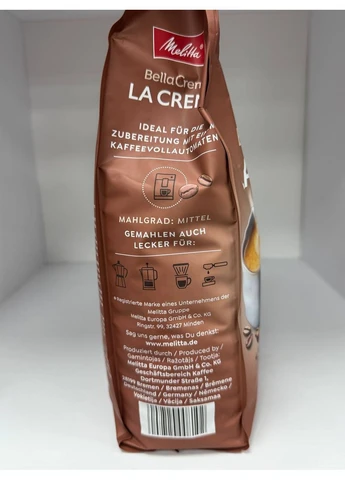 Кофе Melitta BellaCrema La Crema, зерновой арабика/робуста, средняя обжарка, 1 кг Lavazza (395733310)