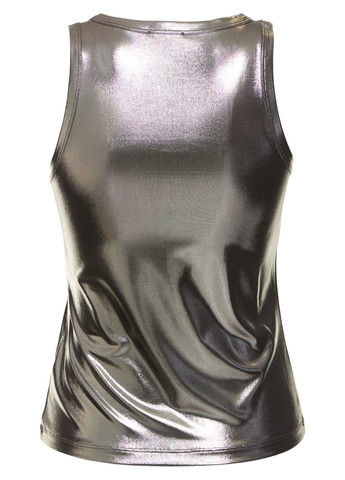 Женская майка DIESEL T-Lynys sleeveless logo top Серебристый No Brand — 326023882