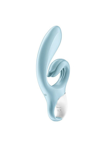 Вібратор-кролик Love Me Blue, гнучкий, відросток з потрійним кінчиком Satisfyer (335388314)