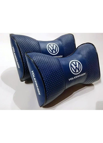 Подушка підголівник VOLKSWAGEN синій 2шт No Brand (361135278)