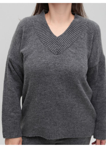 Костюм жіночий в'язаний сірий теплий светр з брюками Karon Вільна (361855975)