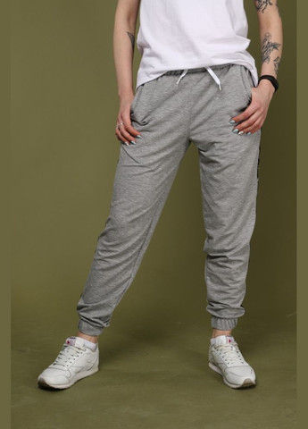 Брюки серые с черным лампасом No Brand (322652558)