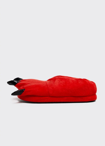 Капці домашні плюшеві лапи дитячі червоні Lalapka (364988768)