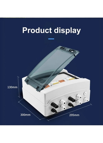Щит защиты DC 25A 600V на 2 МРРТ стринга для автономных солнечных электростанций Tomzn (341324867)