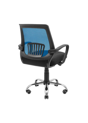 Крісло Стар Хром Піастра Сітка чорна + синя Richman (373315374)