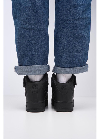 КРОСІВКИ ЖІНОЧІ NIKE AIR FORCE 1 HIGH FUR BLACK НАЙК АІР ФОРС 1 ПРЕМІУМ No Brand чорні зими (368868841)