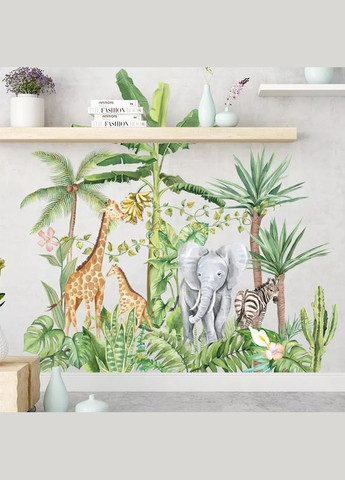 Виниловые наклейки Звери и птицы в лесу (лист 60 х 90см) Б475-2 BFT-AB No Brand (335413383)