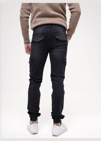 Черные демисезонные джинсы GN4-149 ISSA PLUS