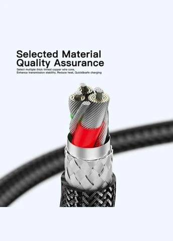 Кабель Interstellar Transparent Design USB Charging Cable Type C to Lightning 2m black (EXCTLXJA01-P) Essager (301090226)