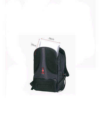 Рюкзак для ноутбуков черный с красным логотипом на 15,6 дюймов Tigernu (290683241)