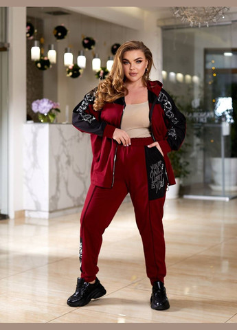 Женский костюм-двойка цвет мокко-черный New Trend (304646234)