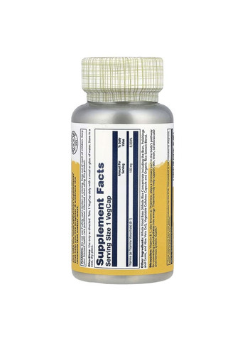 Комплекс вітаміну B-1 Vitamin B-1 100mg - 100 vcaps Solaray (364201465)