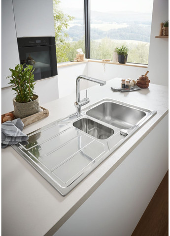 Змішувач для кухні з висувним виливом Minta (32168000) Grohe (388585714)