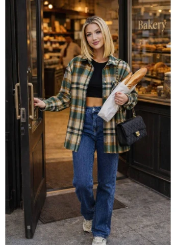 🤎🖤 Байкова сорочка OVERSIZE (Туреччина) 🖤🤎, заміри в описі GD/GL Модний простір (384496769)