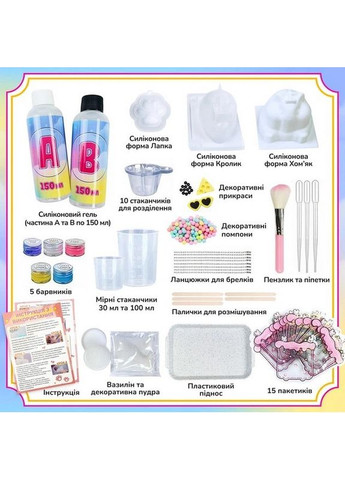 Набор для изготовления сквишей антистрессов "Хомяк, Кролик, Лапка" SL 002 Alexes (371930175)