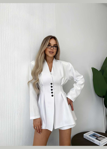 Костюм піджак з підплічниками + шорти, жіночий костюм з шортами, піджак на гудзиках, 1662 No Brand (331283785)