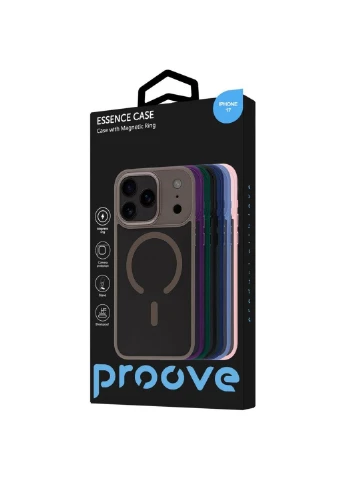 Чохол Essence Case with Magnetic Ring iPhone 17 Black Proove (382775067)