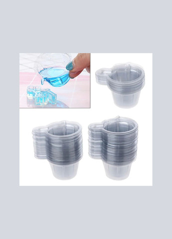 Инструмент для работы с смолой Стаканчик ложка с носиком пластиковый Прозрачный 40 мл Finding (316918264)