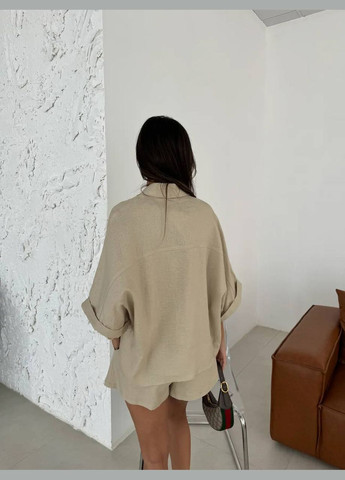 Костюм в стиле олд мани из двух предметов рубашка и шорты Україна (338379136)